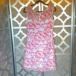 Laundry By Shelli Segal Pink and White Floral Mini Dress